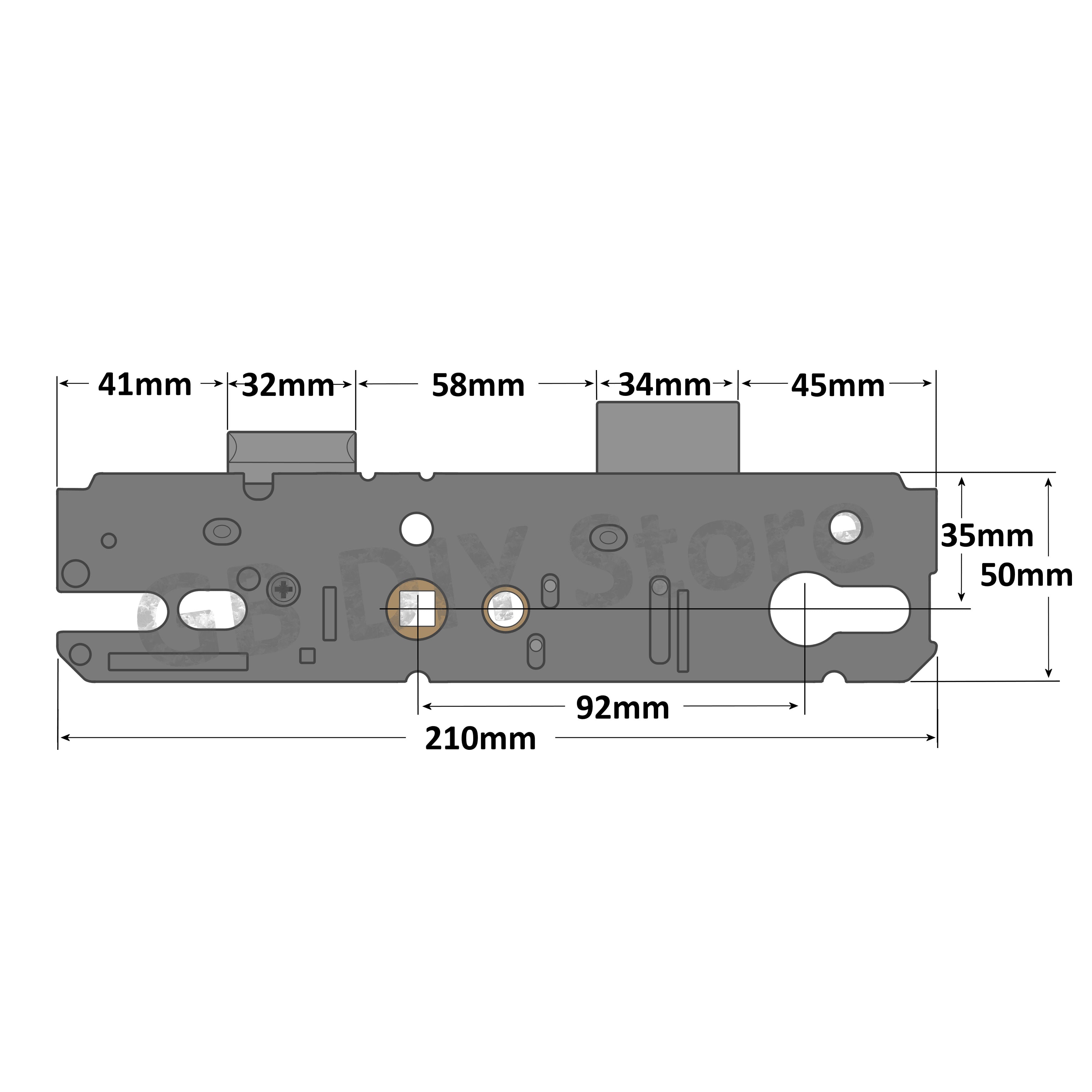 KFV Multipoint Lock Gearbox Technical Details