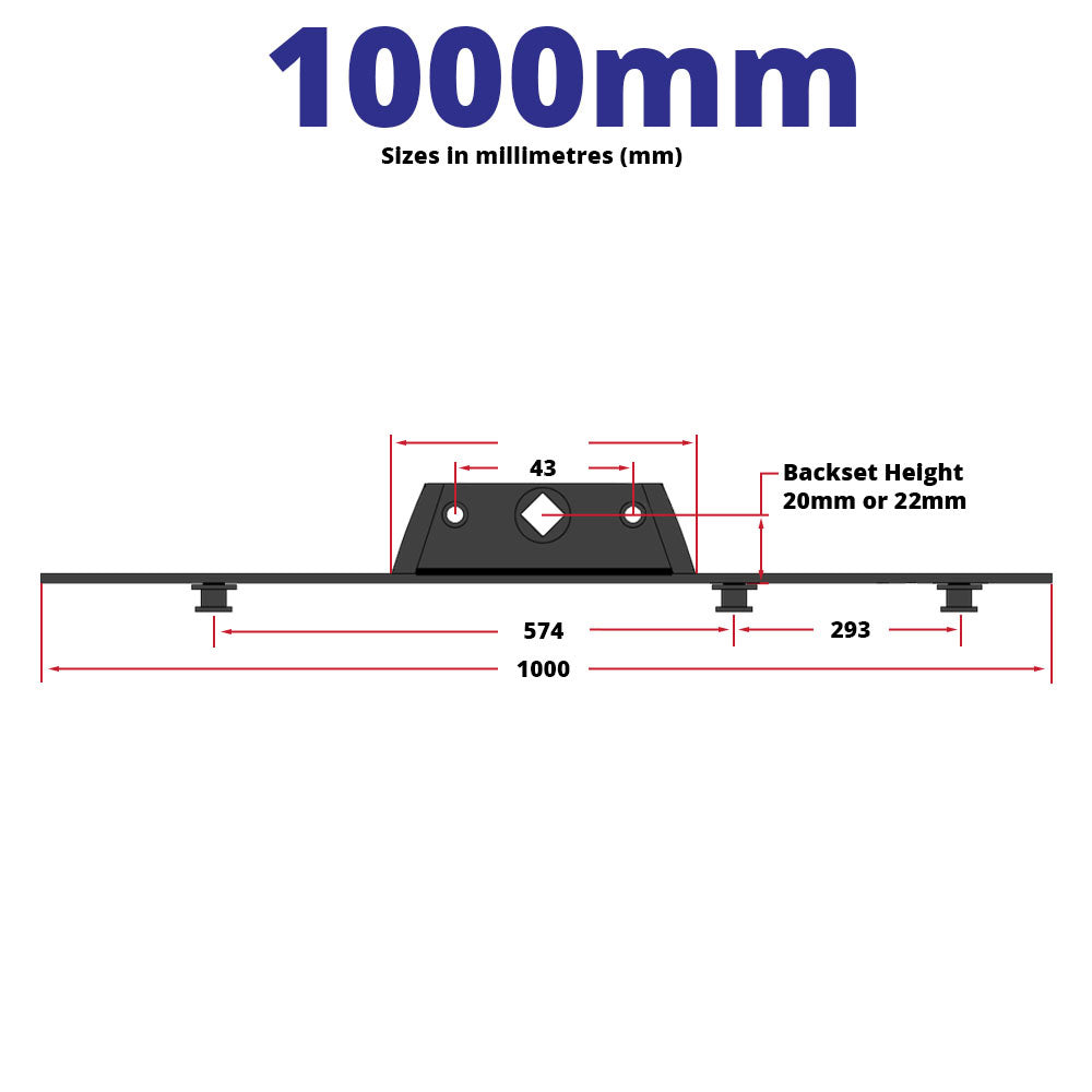 Maco Inline Espag UPVC Window Lock Mechanism Rod