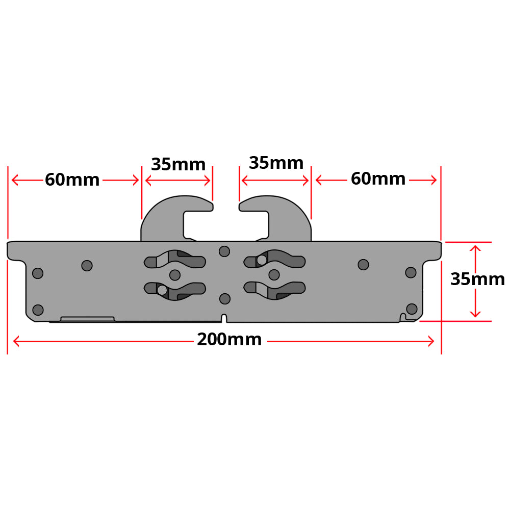 Ingenious Replacement Hook Gearbox For Multipoint Door Lock Double Hook
