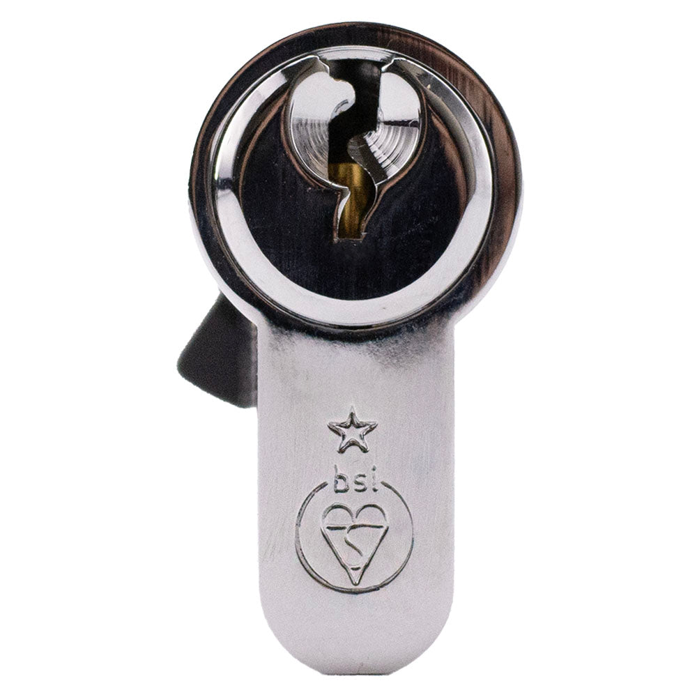SHIELD HARDWARE Euro Cylinder Door Lock Thumbturn TS007 1 Star Chrome