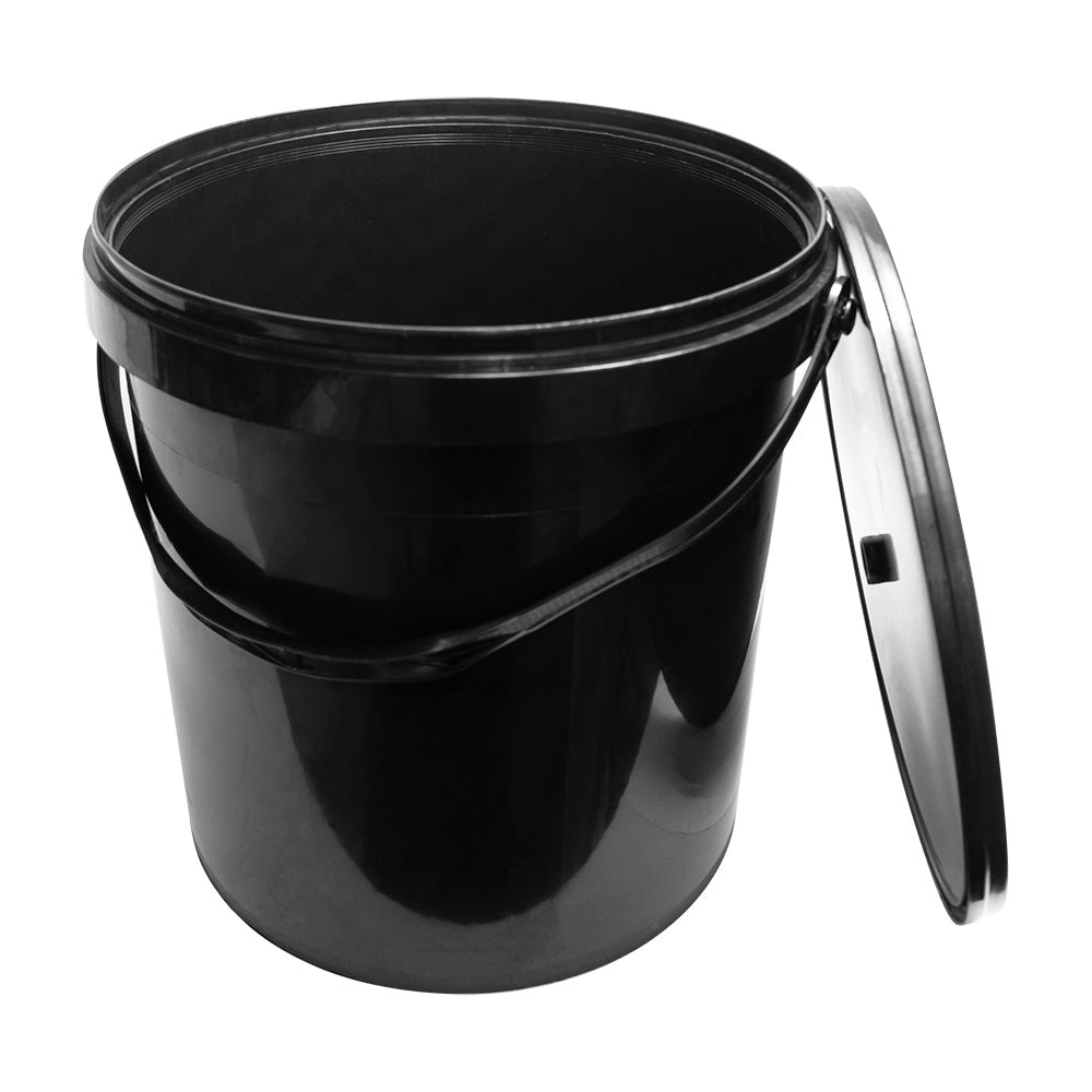 3x Bucket 25L Plastic Bucket Tub Container With Handles Single