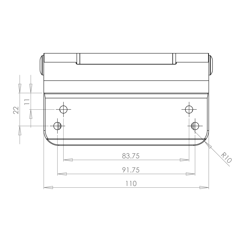 Trojan Composite Door Butt Hinge Technical Details