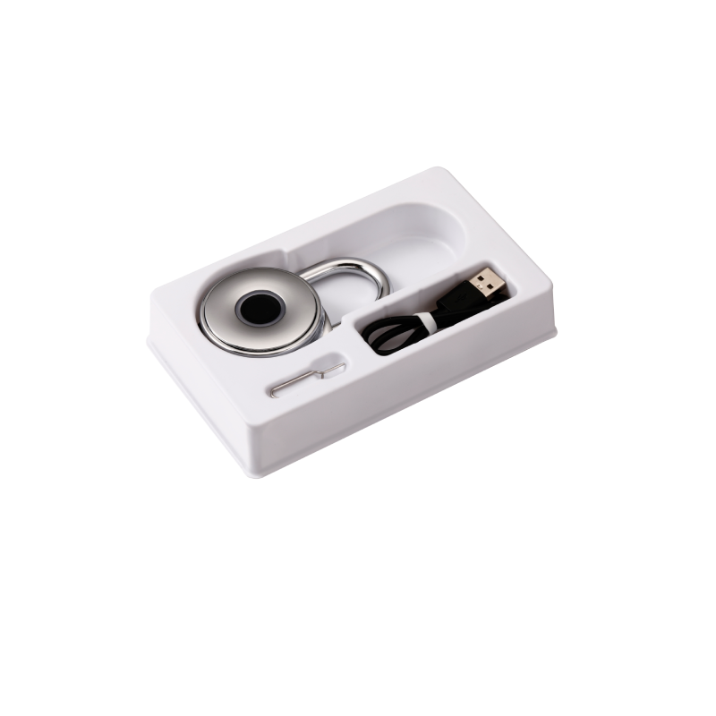 blusafe mirage fingerprint padlock boxed
