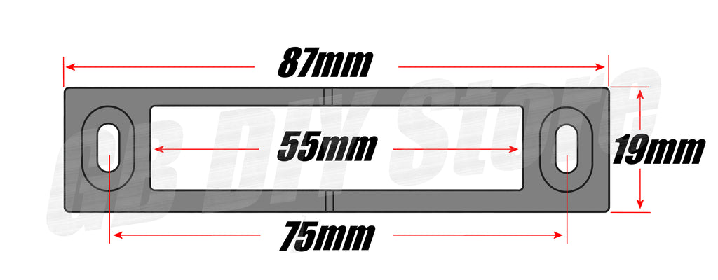 Universal Generic Door Latch Plate &amp; Keep Technical Details