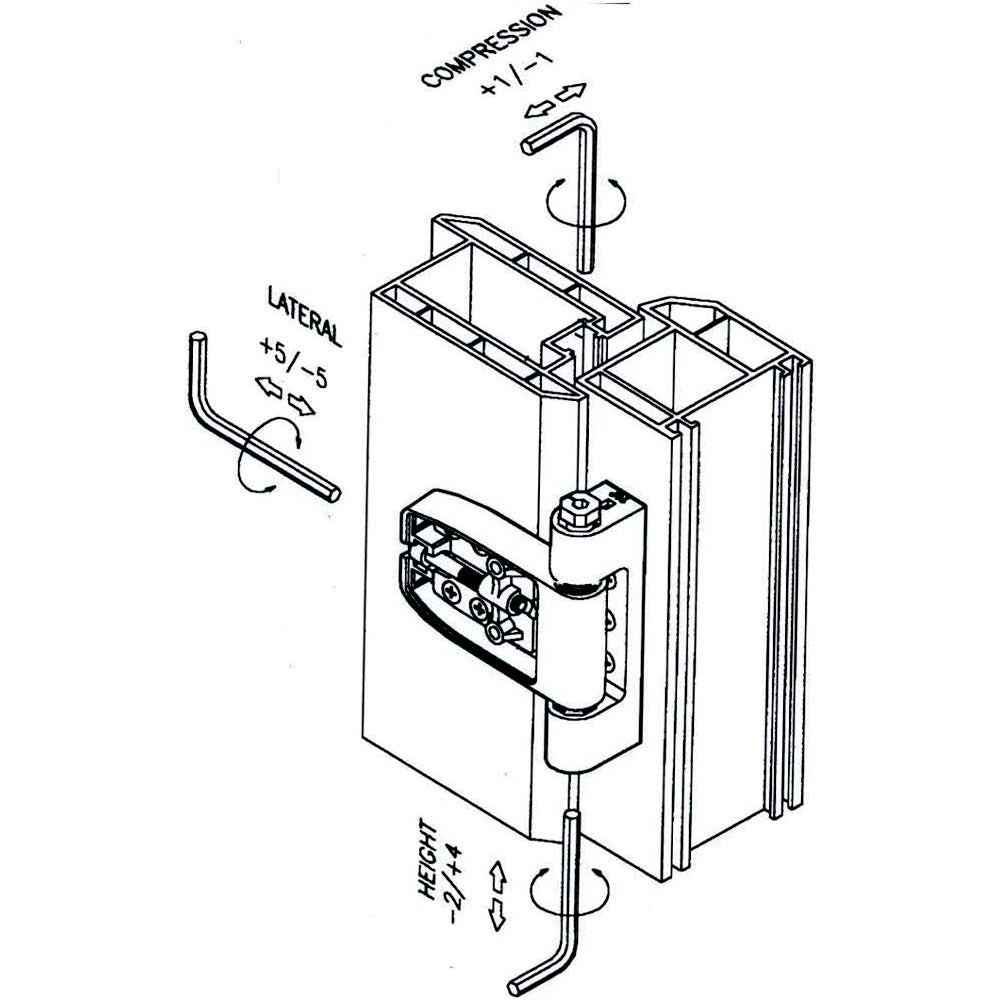 yale neon paddock flag hinge adjustment guide