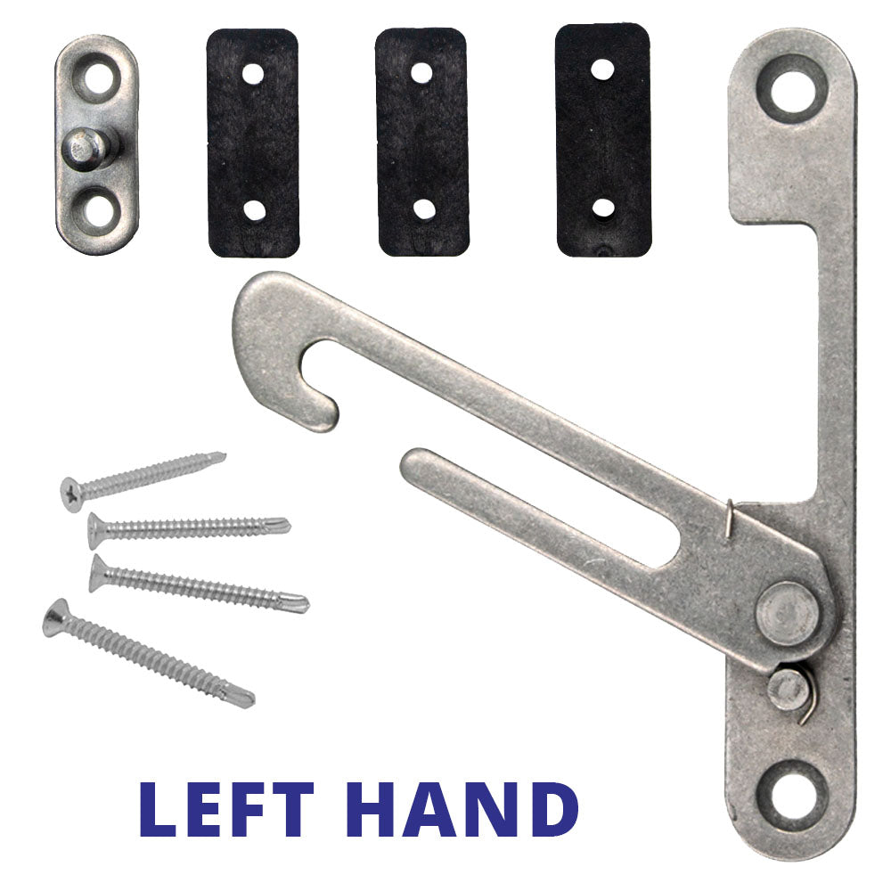uPVC Window Restrictor Hook Open Left