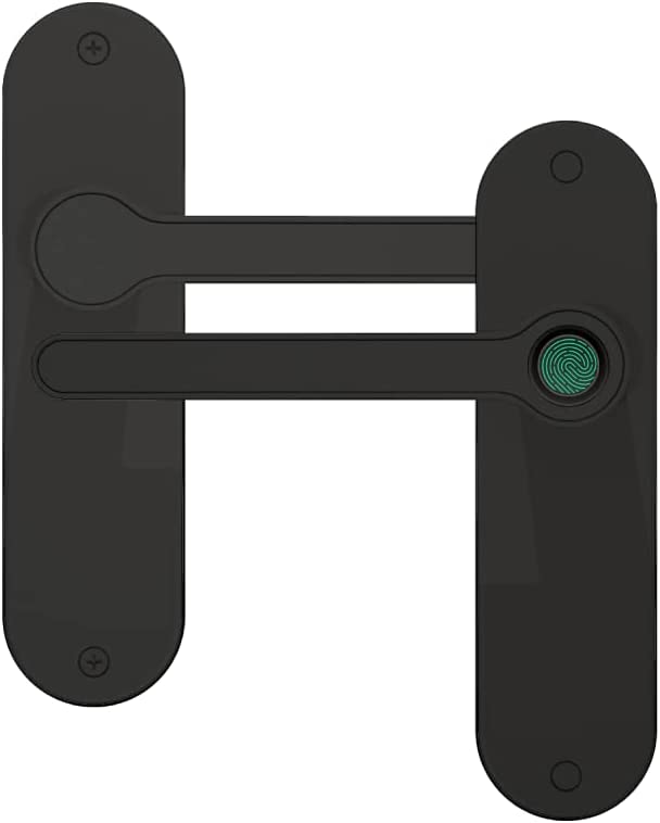 blusafe breeze black fingerprint door handle