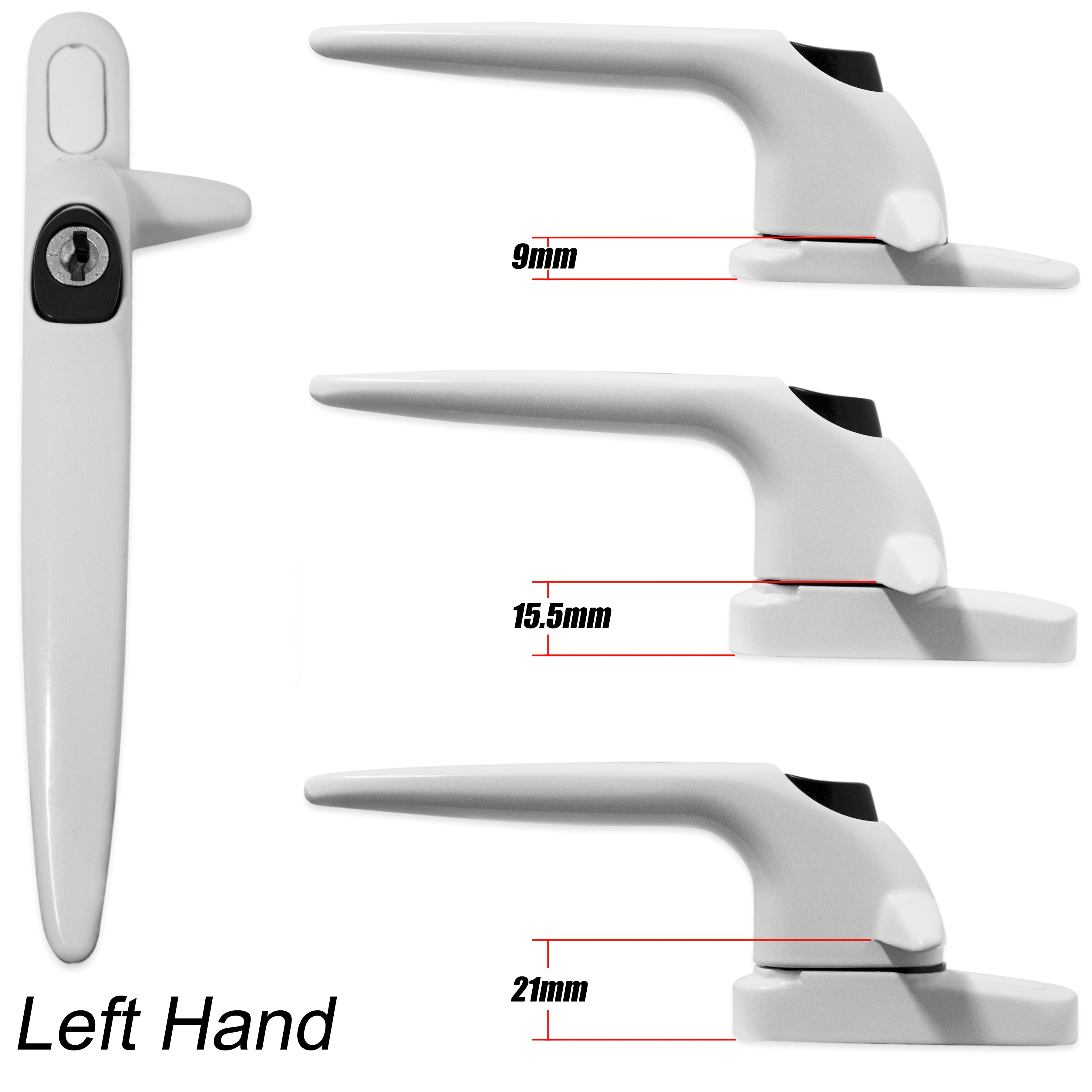 Trojan Cockspur Window Handle Left Hand