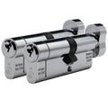 Shield Hardware 1 Star Thumb Turn Euro Cylinder - Keyed Alike to Your Code