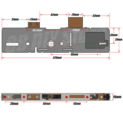 ERA Vectis Door Lock Gearbox Replacement 35mm Backset Genuine