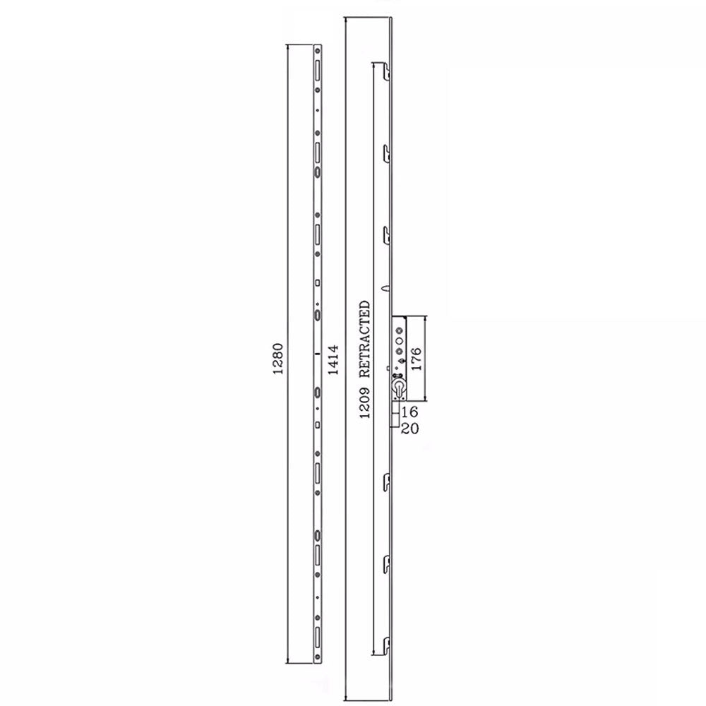 Yale inline sliding patio door lock keep technical