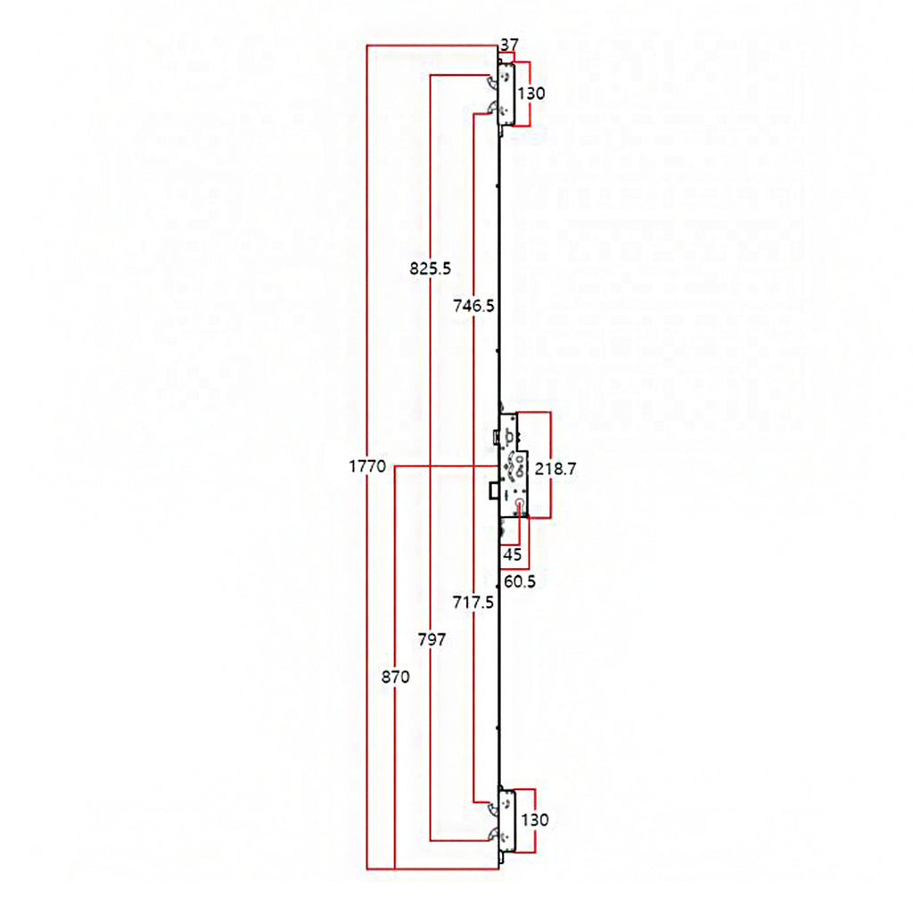 Avocet Affinity Bastion Composite Door Lock Technical Details