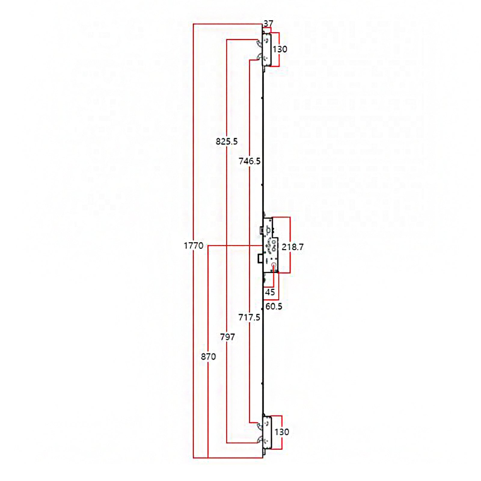 Avocet Affinity Bastion Composite Door Lock Technical Details