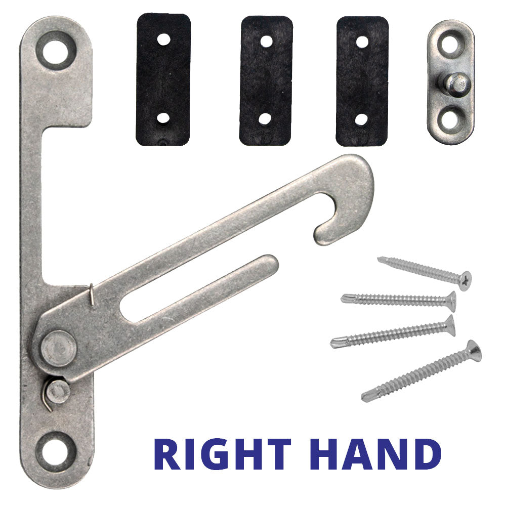 uPVC Window Restrictor Hook Open Right