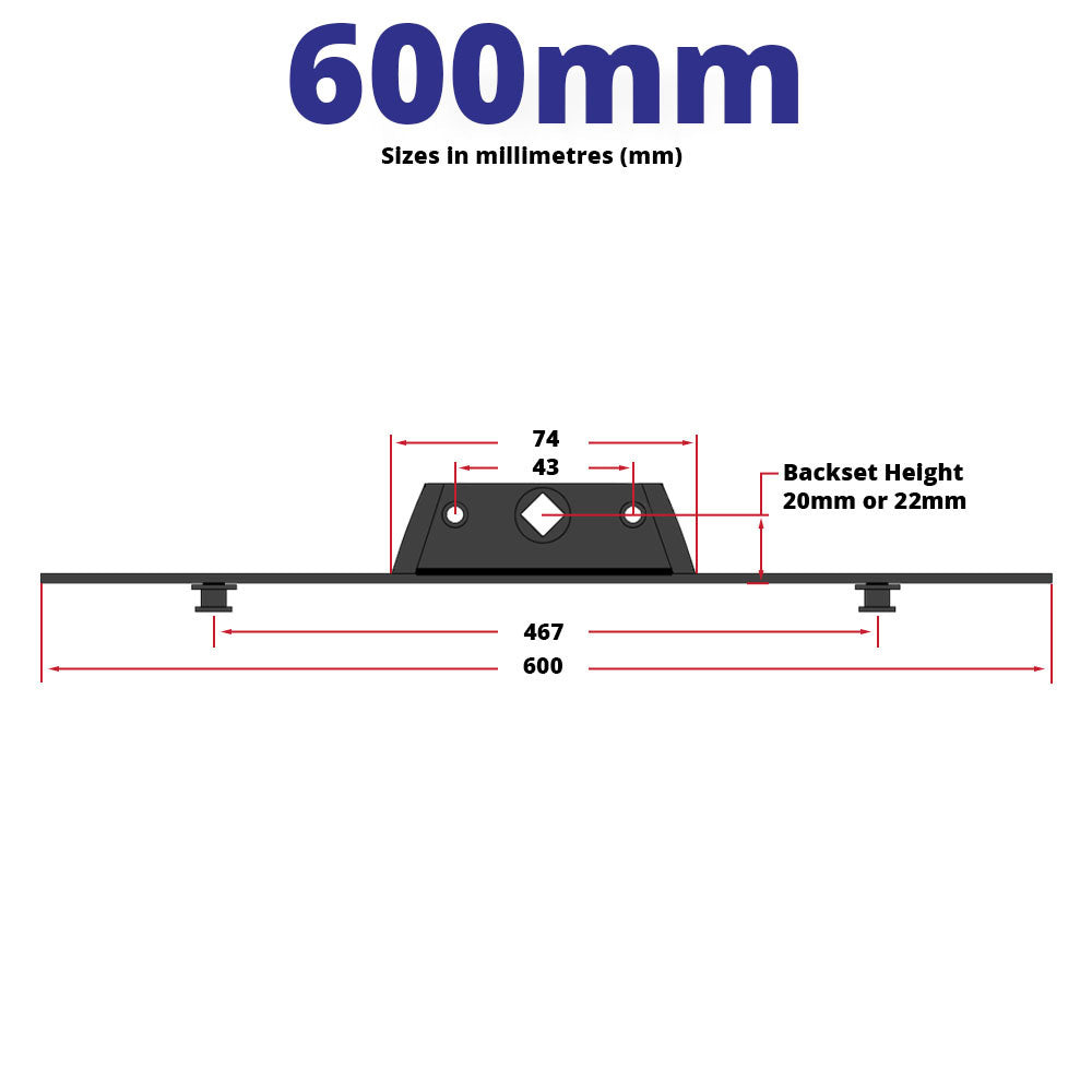 Maco Inline Mushroom Espag Rod 600mm