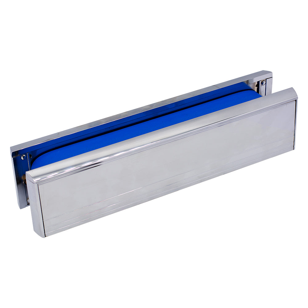 Yale Firemaster Letterplate Fire Rated Intumescent Letterbox 12 Inch Chrome