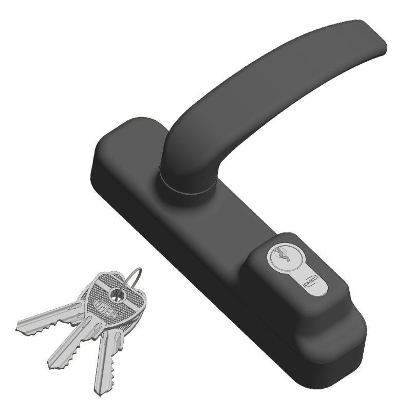 Omec Emergency Access External Door Handle Kit Black