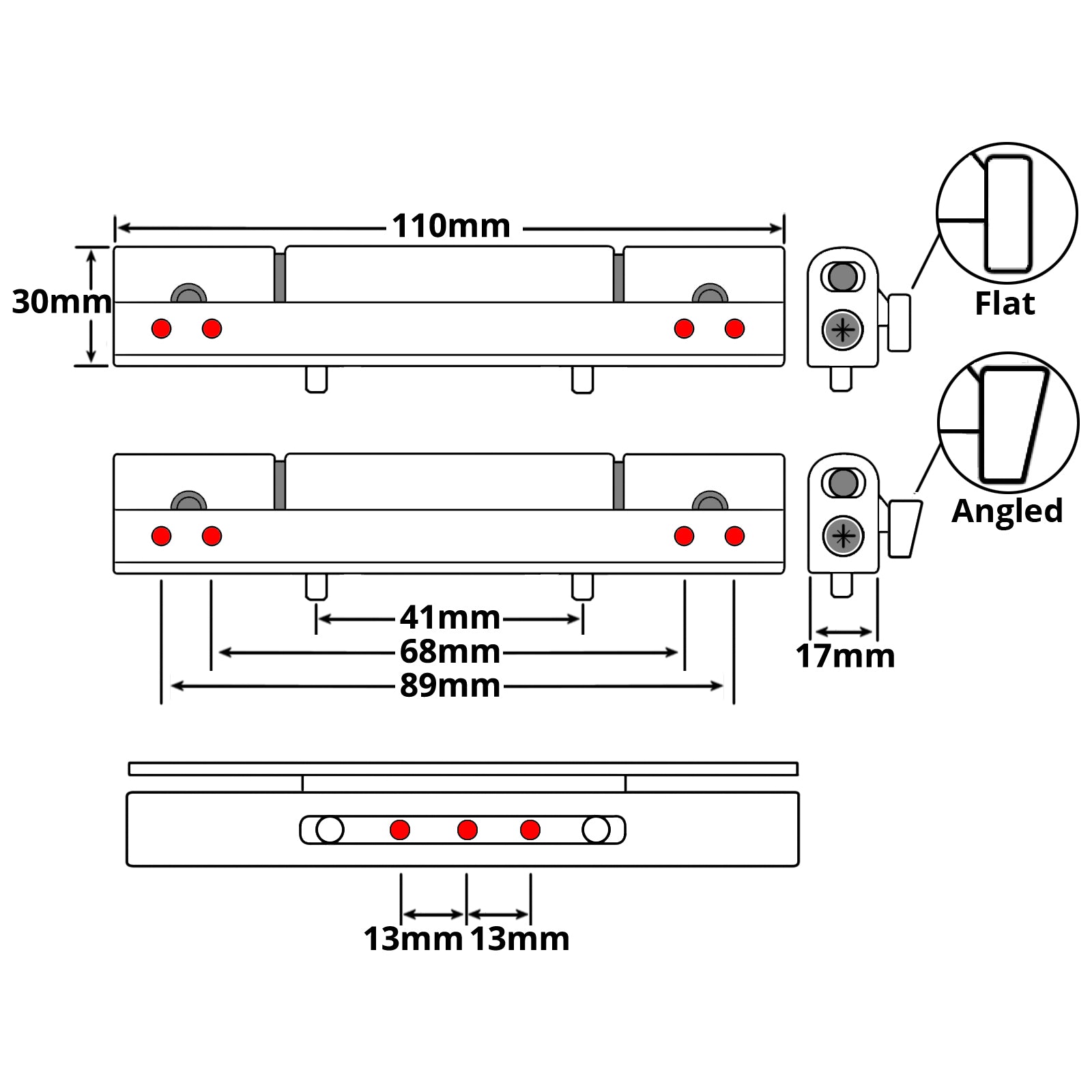 White Butt Hinge Technical Details
