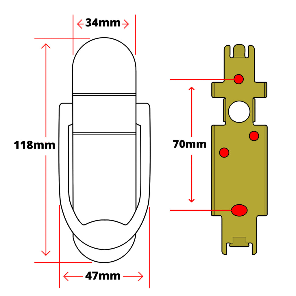 uPVC Door Knocker Technical Details