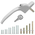universal upvc window handle white