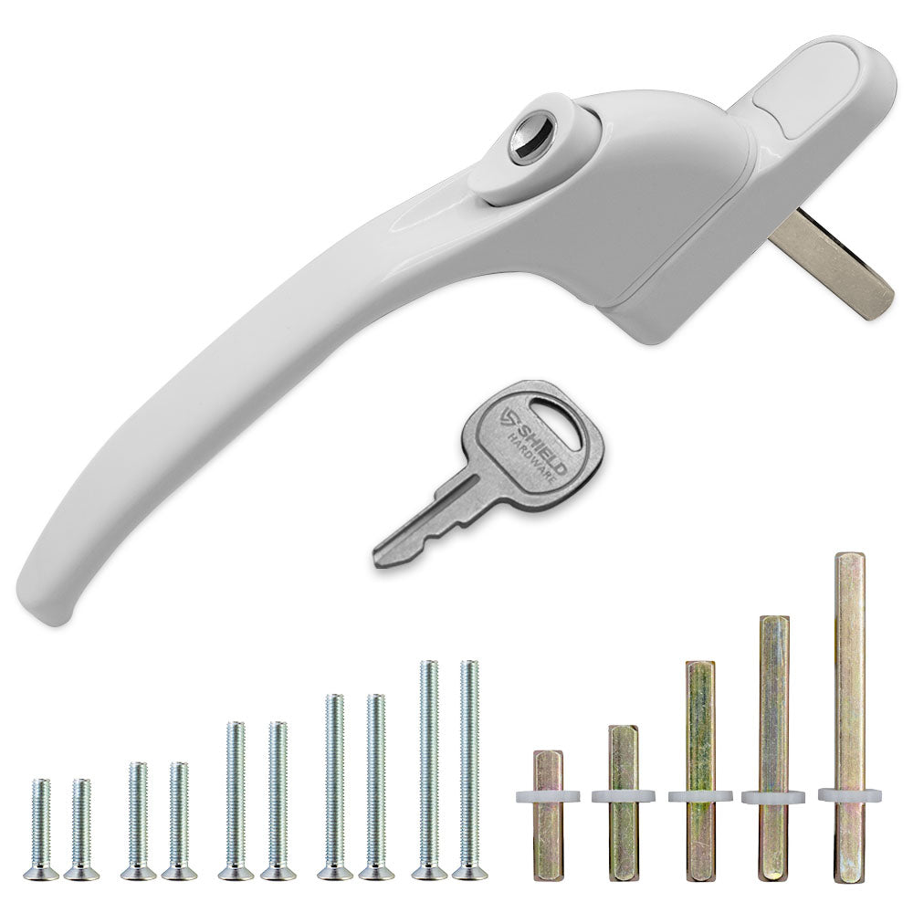 universal upvc window handle white