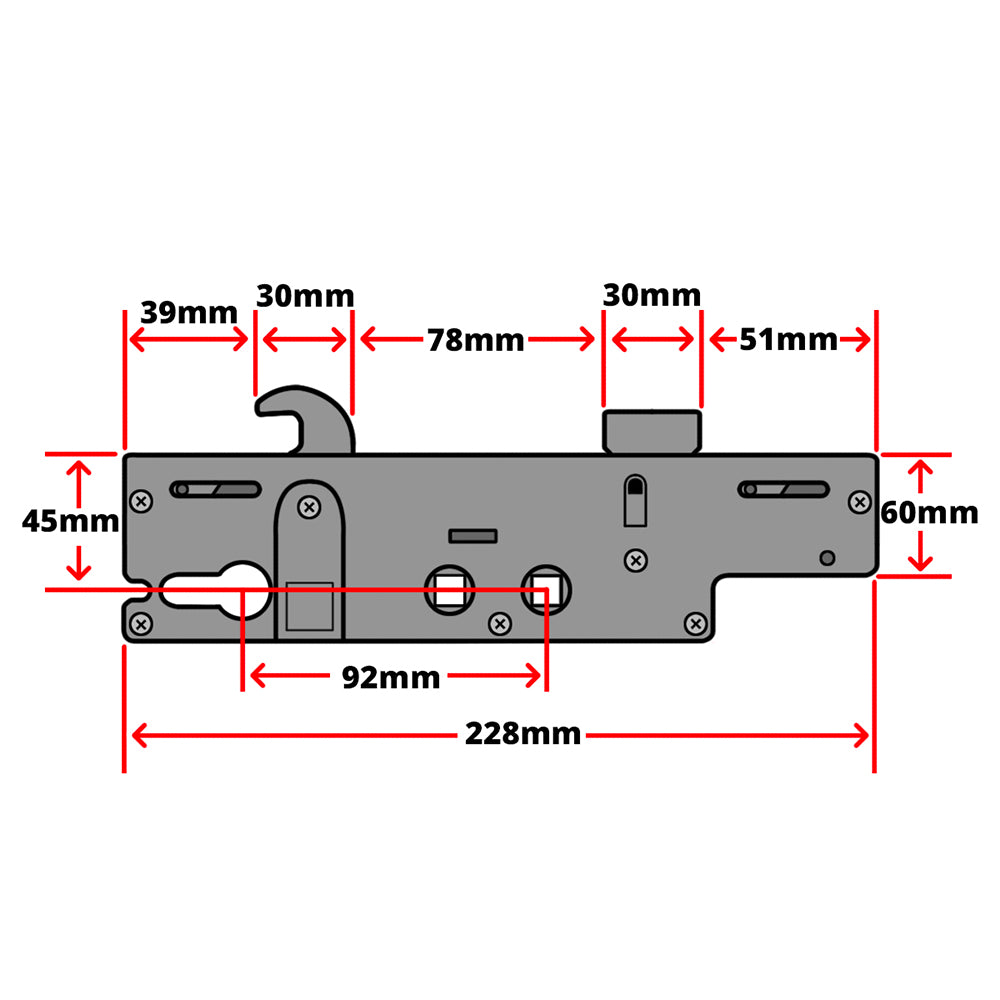 Ingenious 45mm gearbox lock technicam image