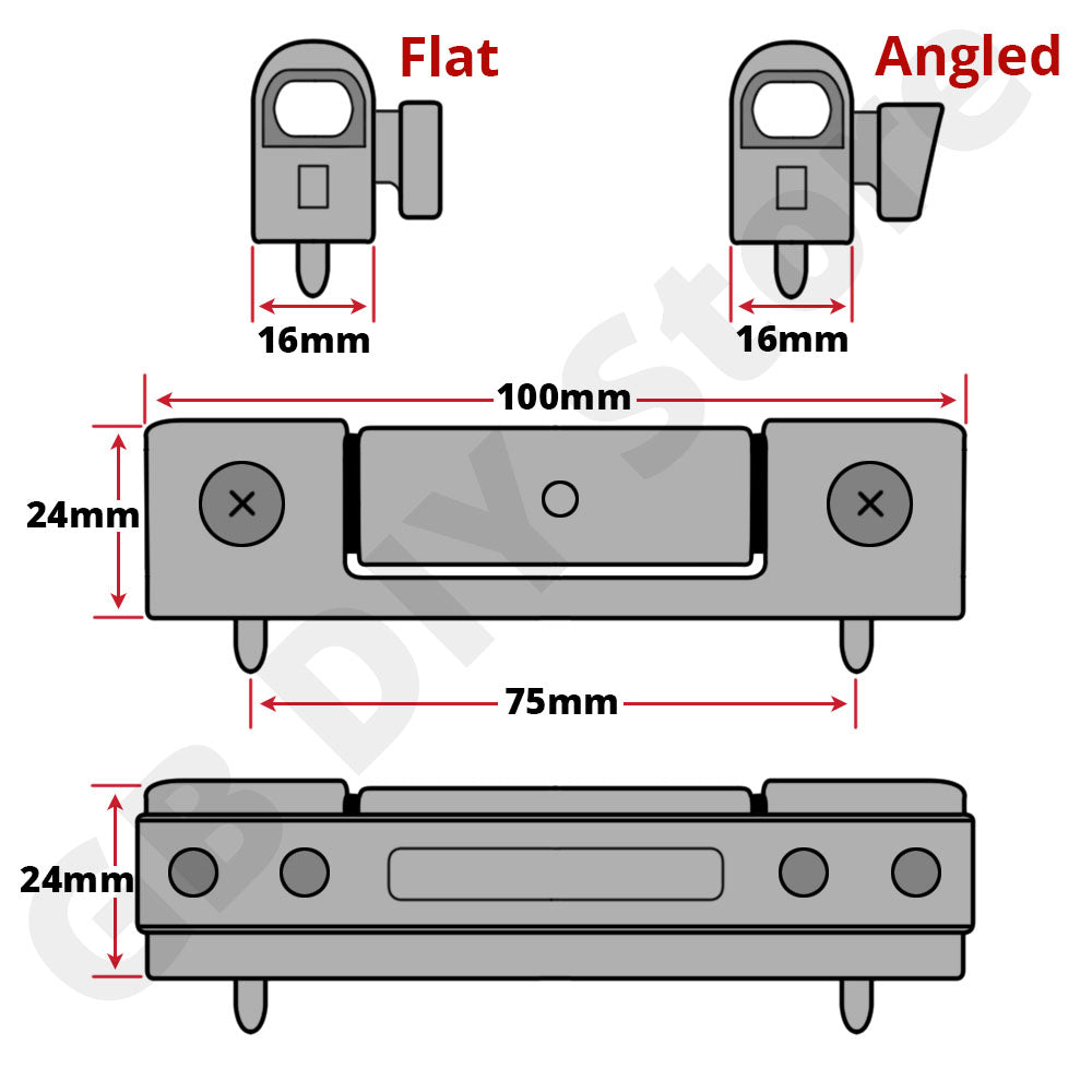 Yale Paddock uPVC Door Butt Hinge White