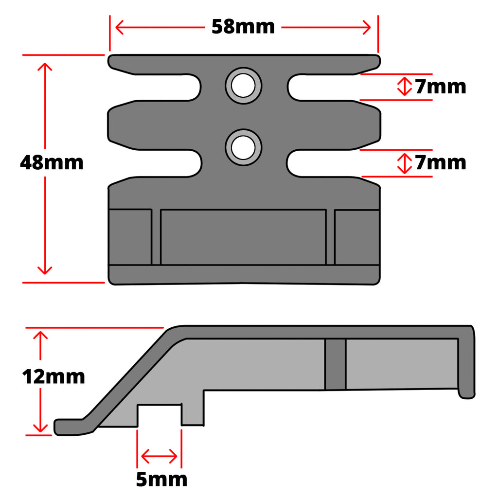 Avocet WMS Espag Mushroom uPVC Window Keep ERK0035M Technical Details