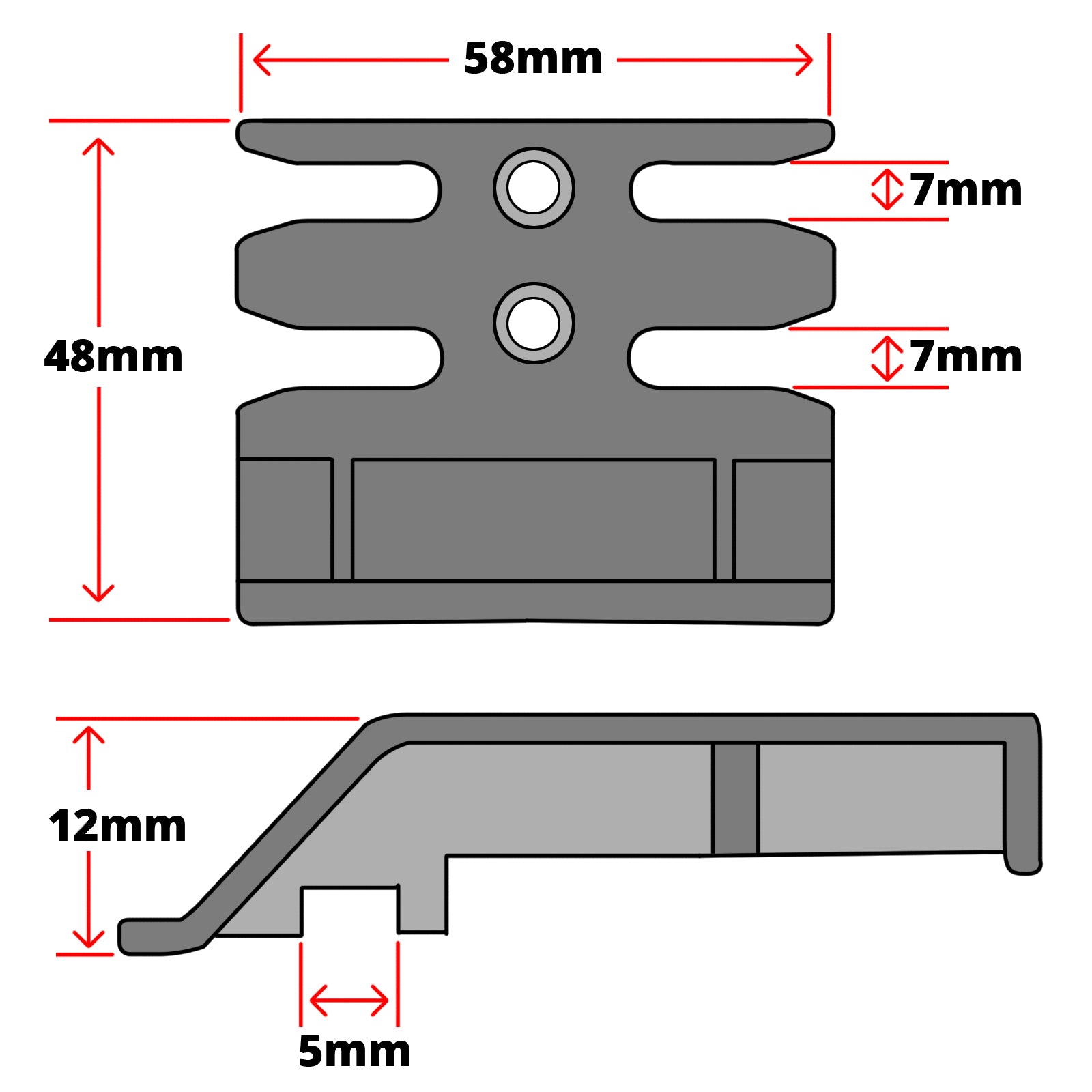 Avocet WMS Espag Mushroom uPVC Window Keep ERK0035M Technical Details