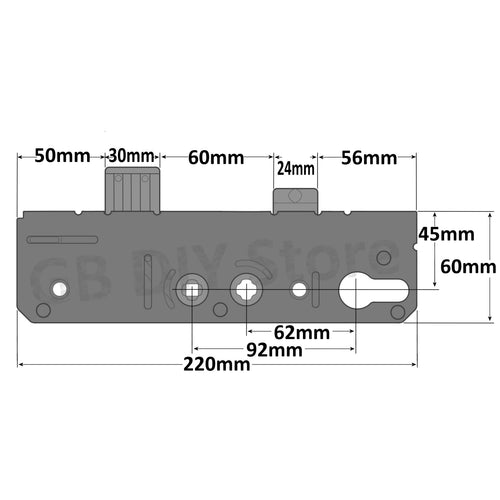 Avantis Replacement Door Lock Gearbox Centre Case 45mm Technical Details