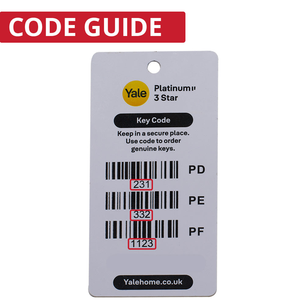 Yale Platinum Extra Key Cut To Code Gen 2 - PD PE PF