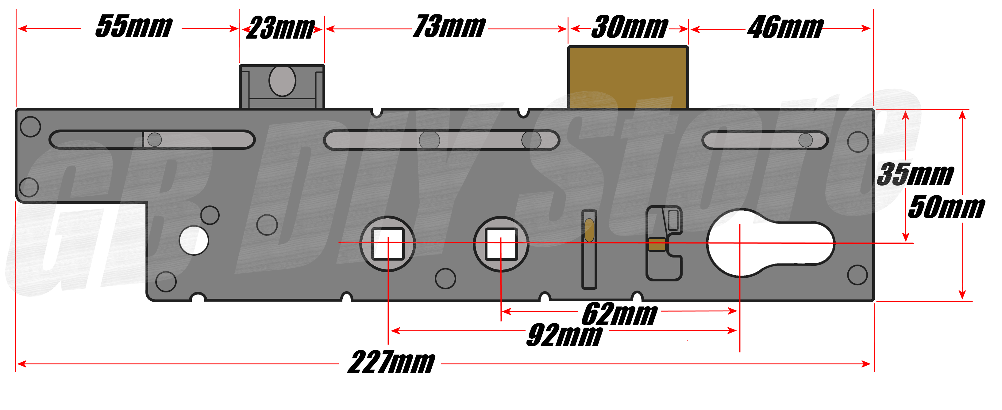 Fullex Crimebeater 35mm Double Spindle Gearbox Technical Details