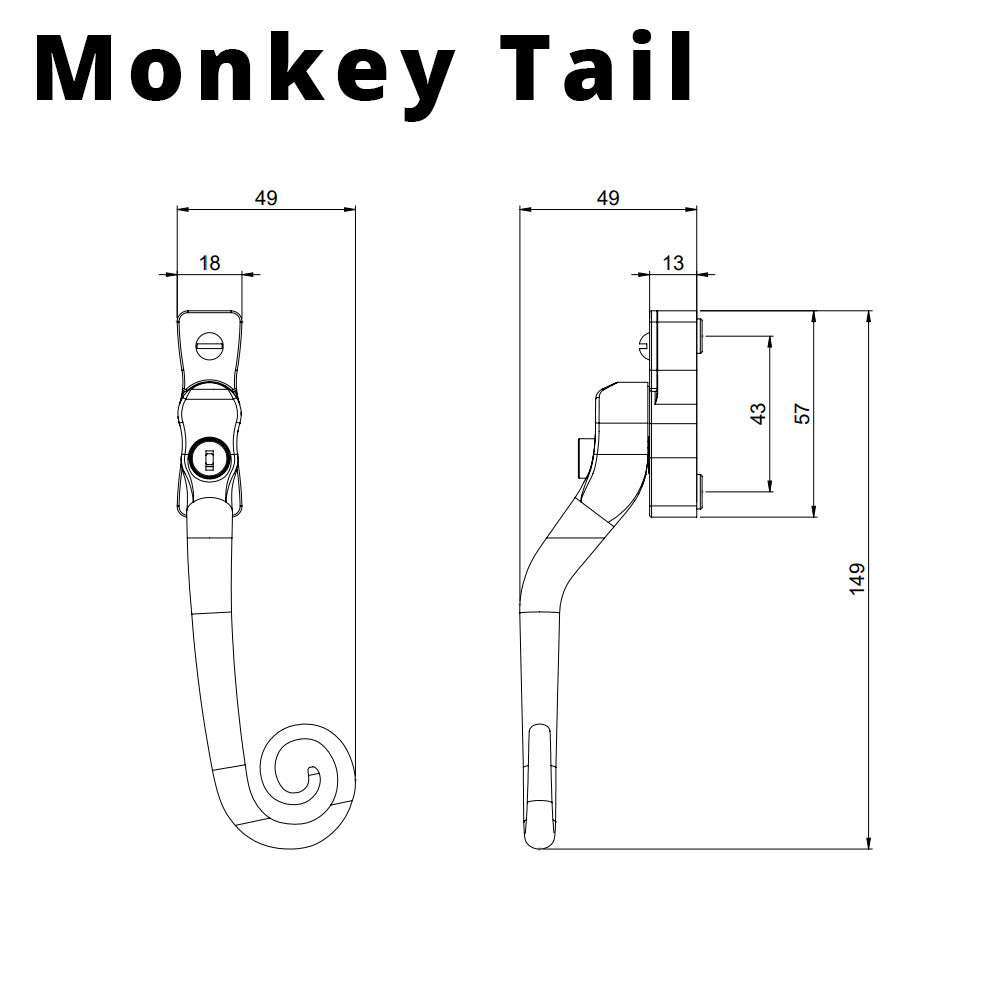 mila heritage monkey tail window handle measurements