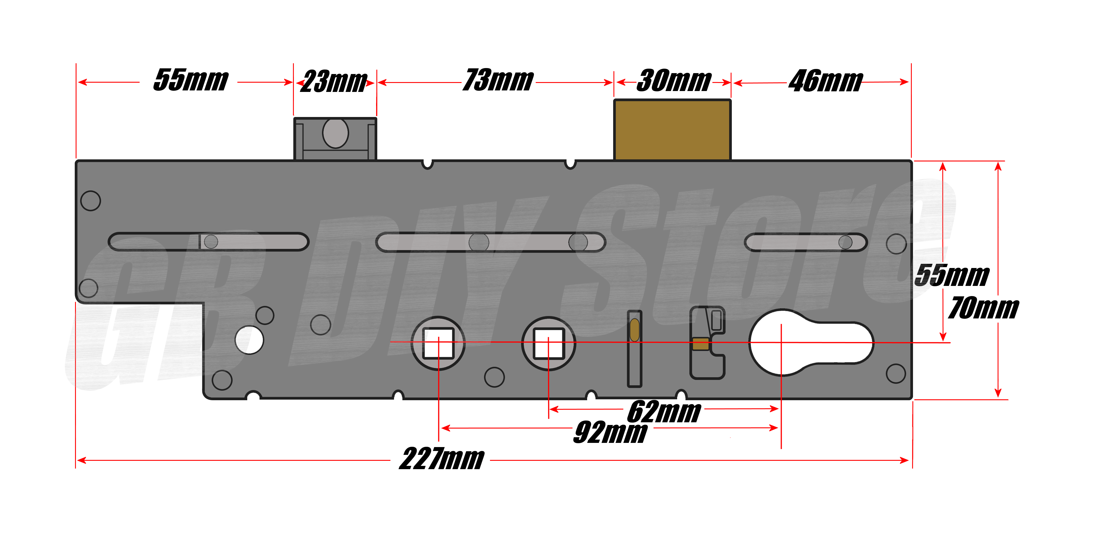 Fullex Crimebeater 55mm Double Spindle Gearbox Technical Details