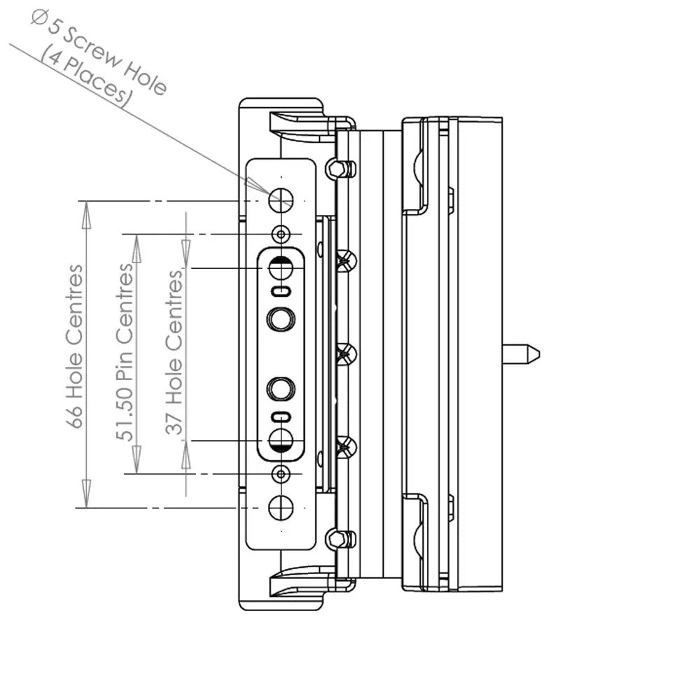 Trojan Athena Rebate Butt Hinge For uPVC Doors