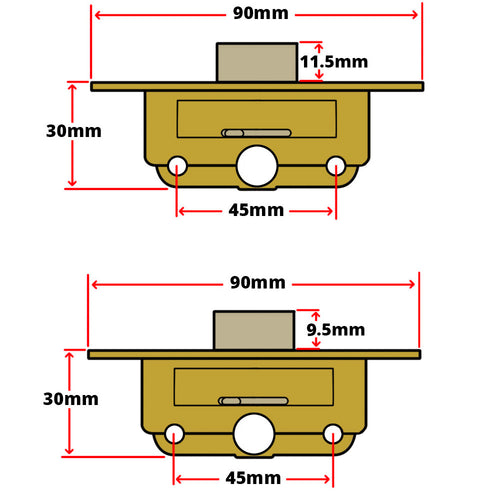 ERA Saracen Shootbolt Gearbox WIndow Lock Twist Fit
