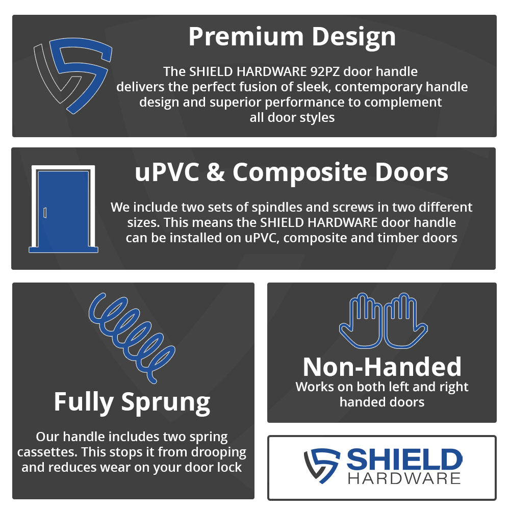 Shield Hardware 92PZ uPVC Door Handle