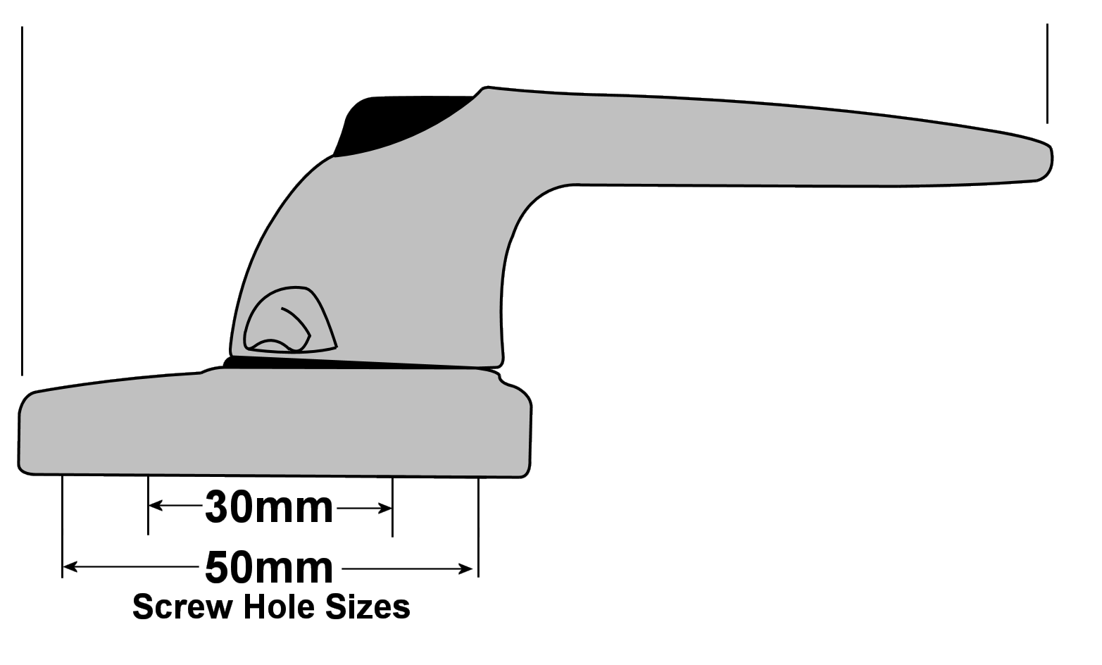 Trojan Cockspur Window Handle Technical Details