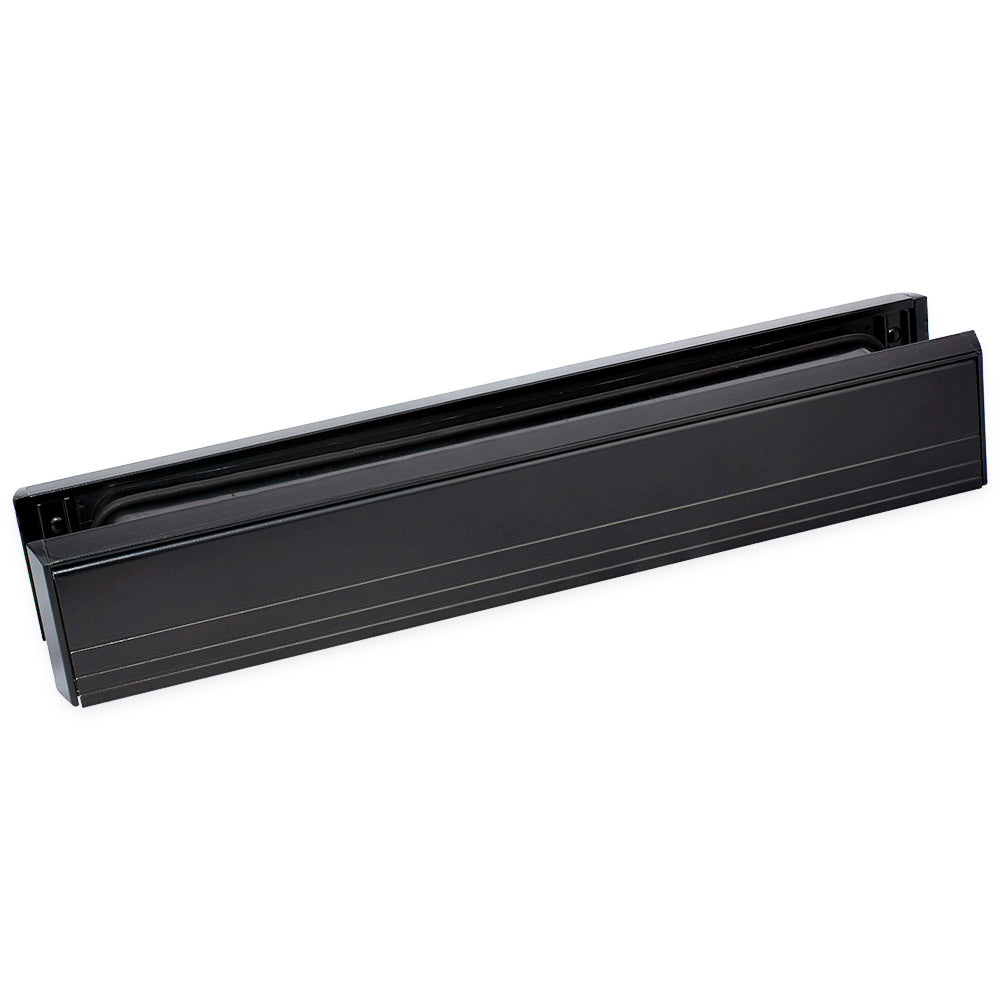Yale Slimmaster Slimline Door Letterbox Black
