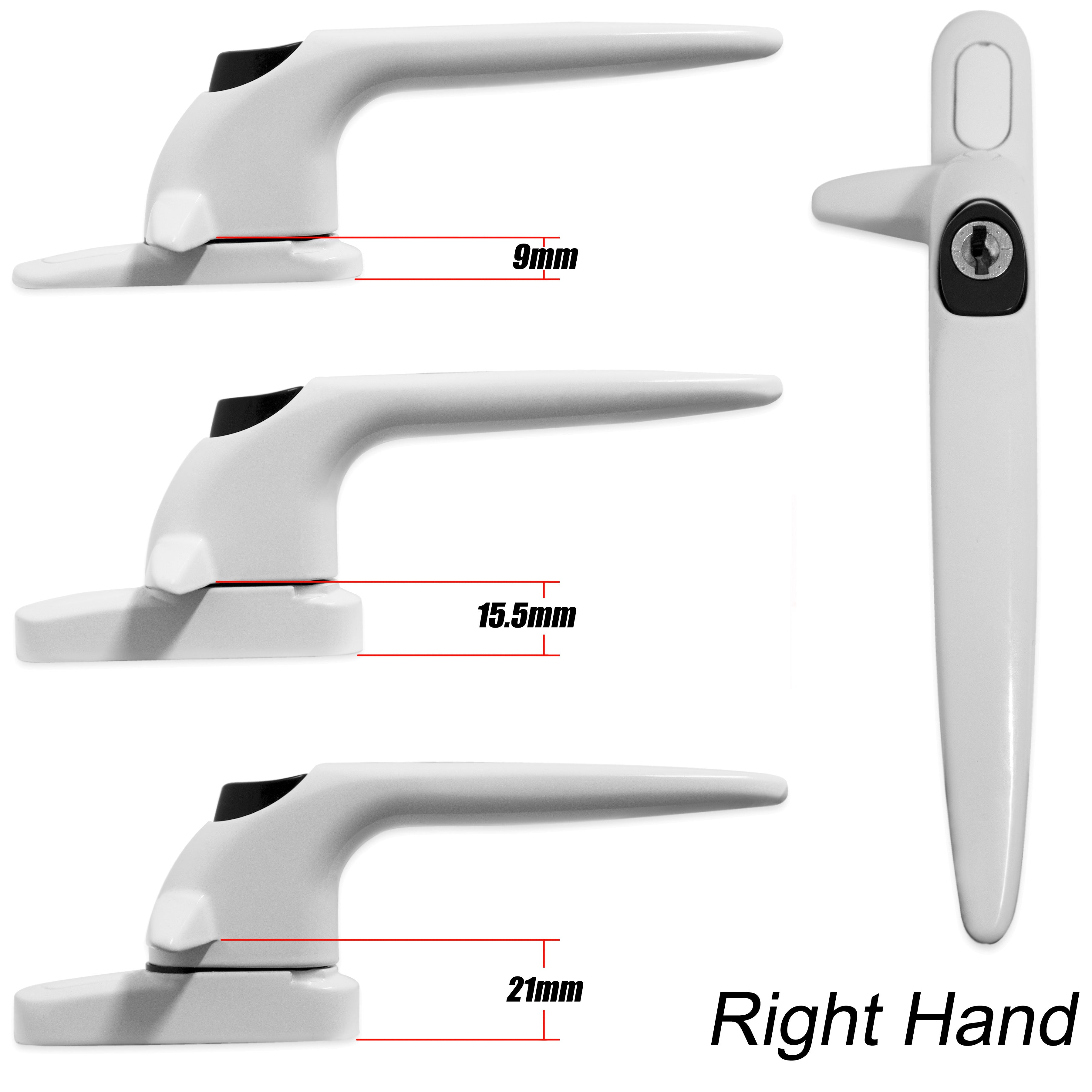 Trojan Cockspur Window Handle Right Hand