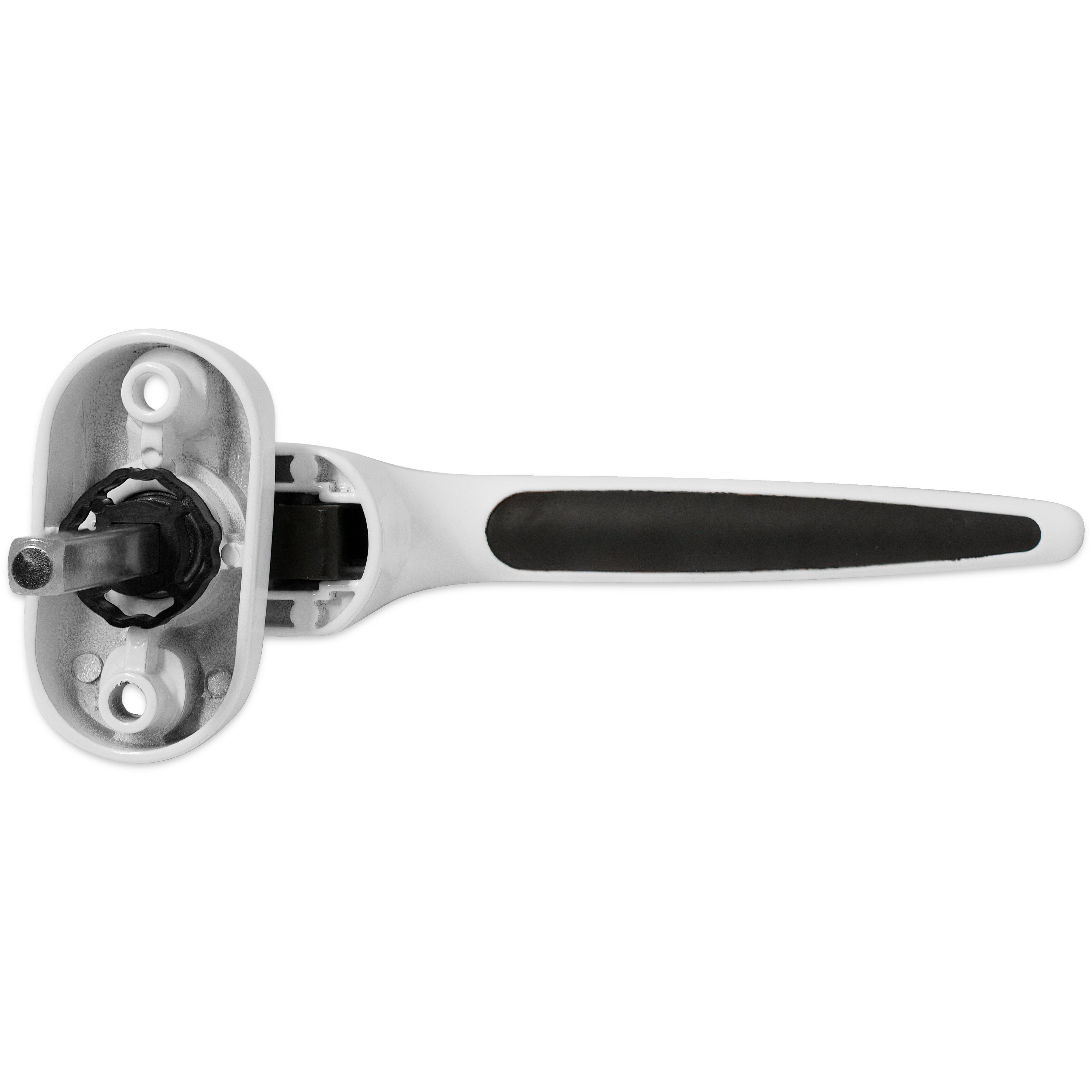 Trojan Tilt &amp; Turn Window Handle 50mm Close Up Rear