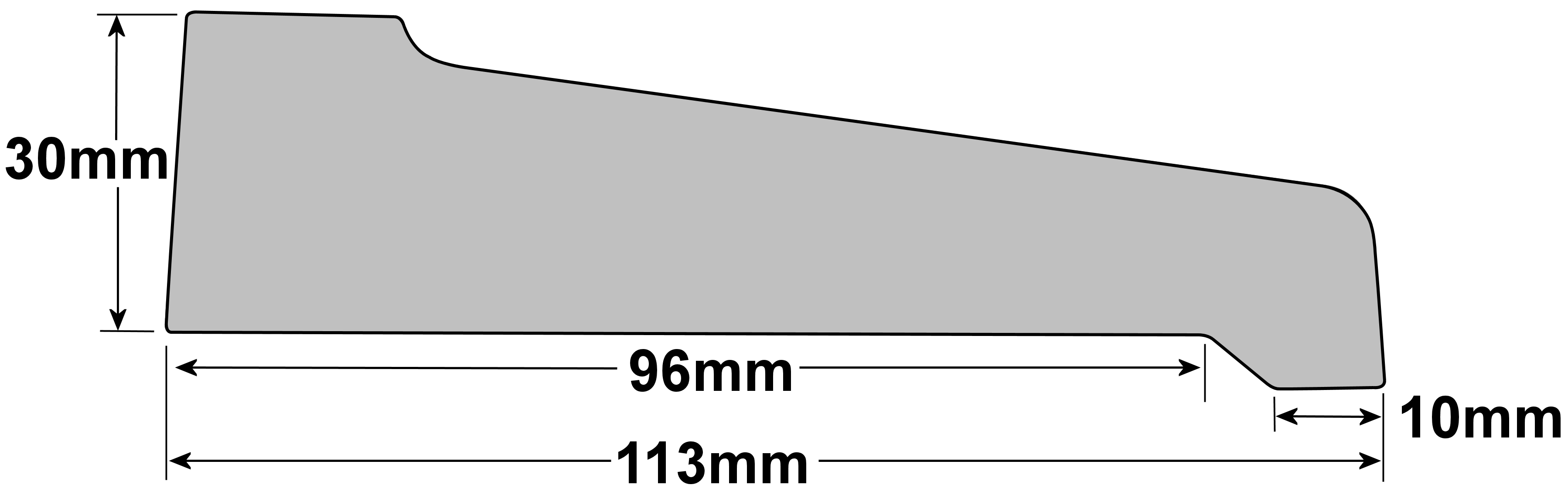 uPVC Window Sill End Cap Technical Details