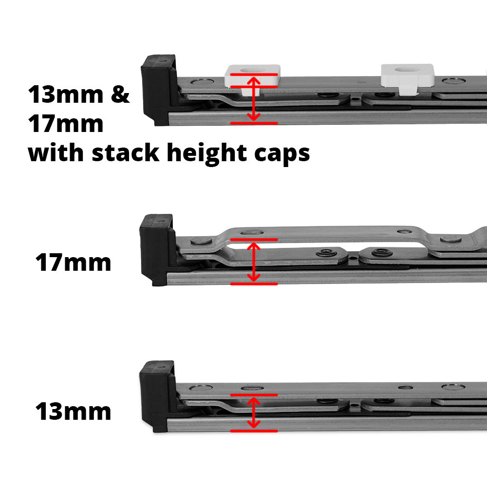 Yale Window Hinge Friction Stay Stack Height Caps