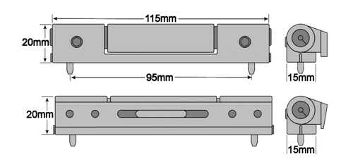Avocet uPVC Door Butt Hinge Technical Details