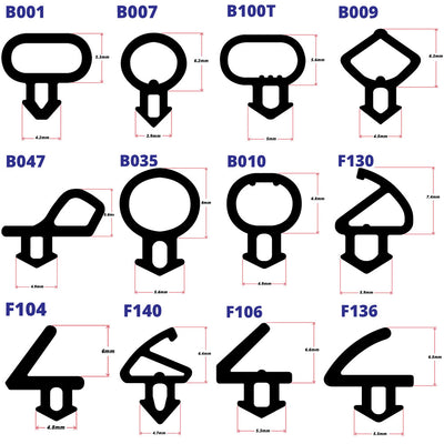 Window & Door Bubble Gasket Rubber Seal Draught Excluder