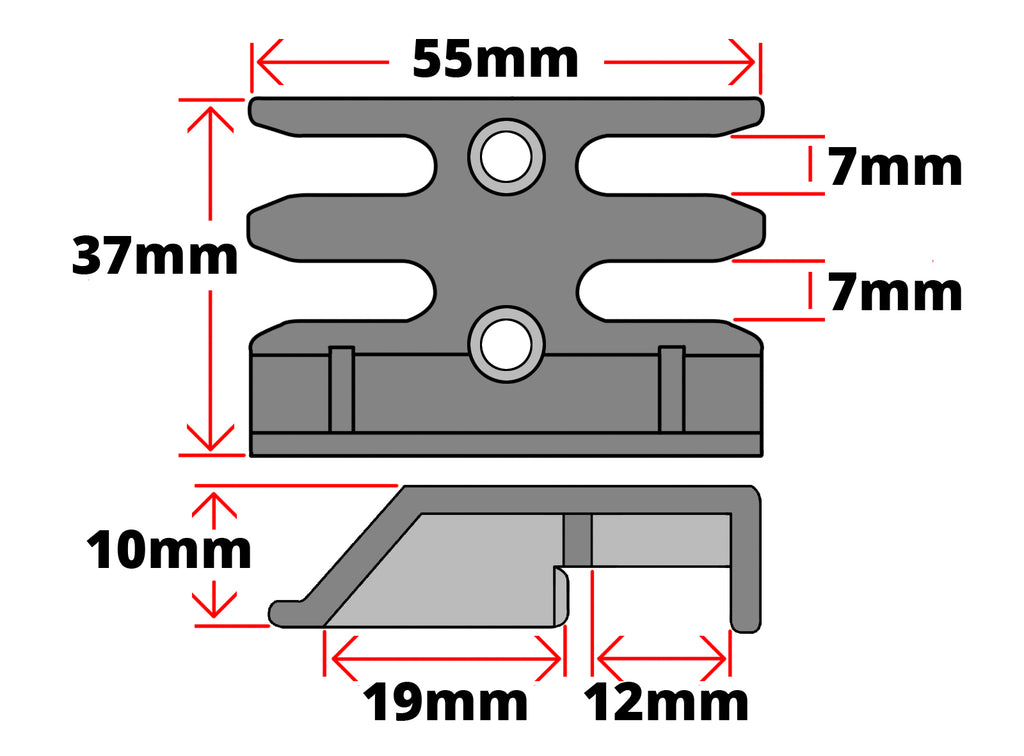 Avocet WMS Espag Mushroom uPVC Window Keep ERK043MA Technical Details