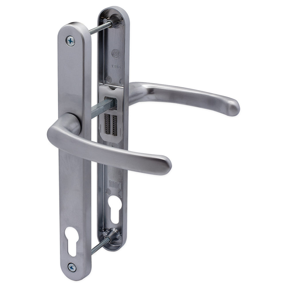 TSS MILLENCO 117 UPVC DOOR HANDLE SATIN SILVER