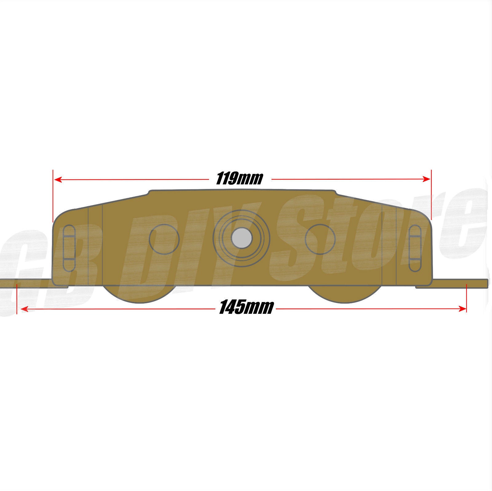 Pair of D 1973 S Steel Tandem Patio Door Rollers 32mm Wheels Sliding Doors Technical Details