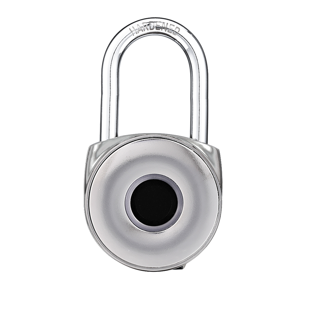 blusafe mirage fingerprint padlock chrome