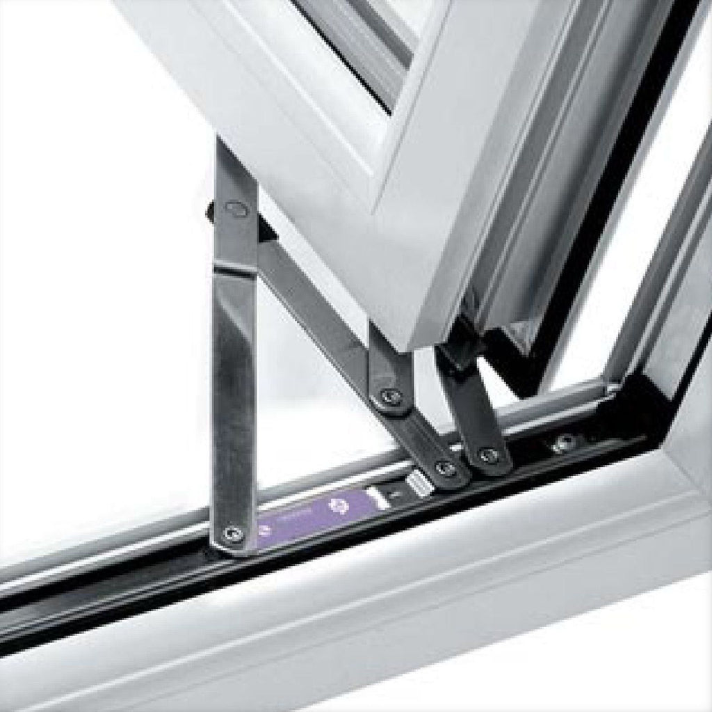 Yale Egress Fire Escape Window Hinge Friction Stay Close Up